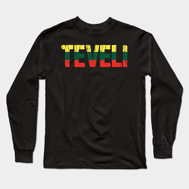 Lithuanian Teveli Dad Father Tetis Lietuva Flag Long Sleeve T-Shirt by Nirvanibex